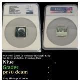 NGC 2022 Game Of Thrones The Night King  1oz Silve