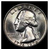 1976-p Washington Quarter 25c Grades GEM++ Unc