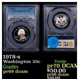 1978-s Proof Washington Quarter 25c pr69 dcam PCGS