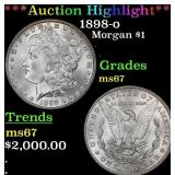 1898-o Morgan Dollar $1 ms67 SEGS