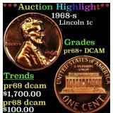 ***Auction Highlight*** 1968-s Proof Lincoln Cent
