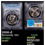 1996-d Kennedy Half Dollar 50c ms67 PCGS