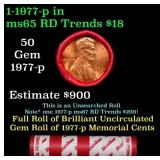 BU Shotgun Lincoln 1c roll, 1977-p 50 pcs Dunbar W