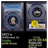 1977-s Proof Jefferson Nickel 5c pr69 dcam PCGS