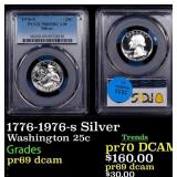 1776-1976-s Silver Proof Washington Quarter 25c pr