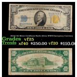 1934A $10 Silver Certificate North Africa WWII Eme