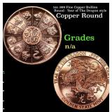 1oz .999 Fine Copper Bullion Round - Year of The D