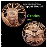 1oz .999 Fine Copper Bullion Round - Statue of Lib