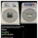 NGC 2022 Game Of Thrones The Night King  1oz Silve