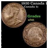 1920 Canada 1 Cent KM# 21 Grades xf+
