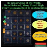 20 Great Coins of the World, hand selected, many t