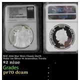 NGC 2016 Star Wars Classic Darth Vader 1oz Silver
