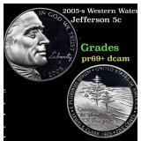 2005-s Western Waters Proof Jefferson Nickel 5c Gr