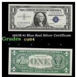 1957B $1 Blue Seal Silver Certificate Grades Choic