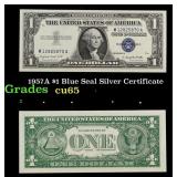 1957A $1 Blue Seal Silver Certificate Grades Gem C