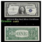 1957A $1 Blue Seal Silver Certificate Grades Gem C