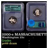 2000-s MASSACHUSETTS Proof Washington Quarter 25c