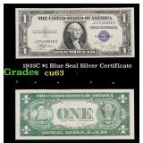 1935C $1 Blue Seal Silver Certificate Grades Selec