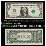 **Star Note** 1995 $1 Green Seal Federal Reserve N