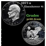 1977-s Proof Eisenhower Dollar 1 Grades GEM++ Proo