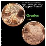 1oz .999 Fine Copper Bullion Round - Walking Liber
