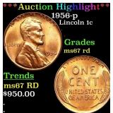 ***Major Highlight*** 1956-p Lincoln Cent 1c GEM++