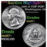 ***Auction Highlight*** 1987-d Washington Quarter