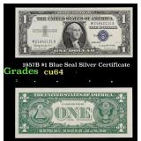 1957B $1 Blue Seal Silver Certificate Grades Choic