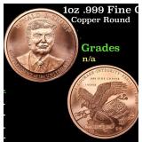 1oz .999 Fine Copper Bullion Round - Donald J. Tru