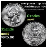 1994-p Washington Quarter Near Top Pop! 25c Graded