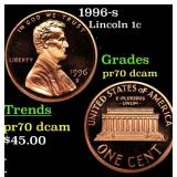 1996-s Proof Lincoln Cent 1c pr70 dcam SEGS