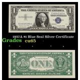 1957A $1 Blue Seal Silver Certificate Grades Gem C