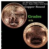 1oz .999 Fine Copper Bullion Round - Right to Bear