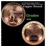 1oz .999 Fine Copper Bullion Round - Right to Bear