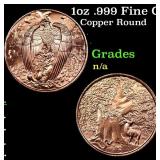1oz .999 Fine Copper Bullion Round - The Great Eag
