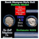 Buffalo Nickel Shotgun Roll in Old Bank Style 