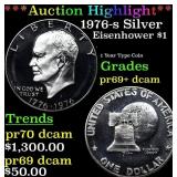 ***Auction Highlight*** 1976-s Silver Proof Eisenh