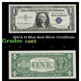 1957A $1 Blue Seal Silver Certificate Grades Gem C