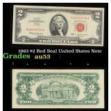 1963 $2 Red Seal United States Note Grades Select