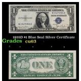 1935D $1 Blue Seal Silver Certificate Grades Selec