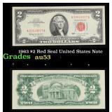 1963 $2 Red Seal United States Note Grades Select