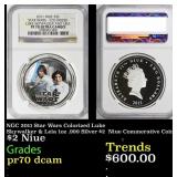 NGC 2011 Star Wars Colorized Luke Skywalker & Leia