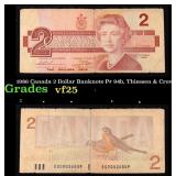 1986 Canada 2 Dollar Banknote P# 94b, Thiessen & C