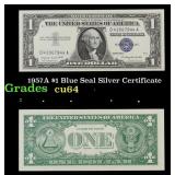 1957A $1 Blue Seal Silver Certificate Grades Choic