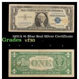 1957A $1 Blue Seal Silver Certificate vf++