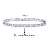 Pink Zirconia Crystal Women