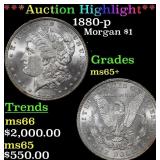 ***Major Highlight*** 1880-p Morgan Dollar $1 ms65