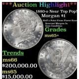 ***Major Highlight*** 1880-o Morgan Dollar Near To
