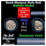 Buffalo Nickel Shotgun Roll in Old Bank Style 