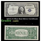 1957A $1 Blue Seal Silver Certificate Grades Choic